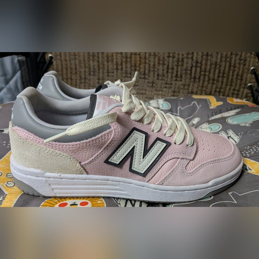 New Balance 480 Athletic Shoe - Size 6Y- Twilight Haze / Rose Sugar